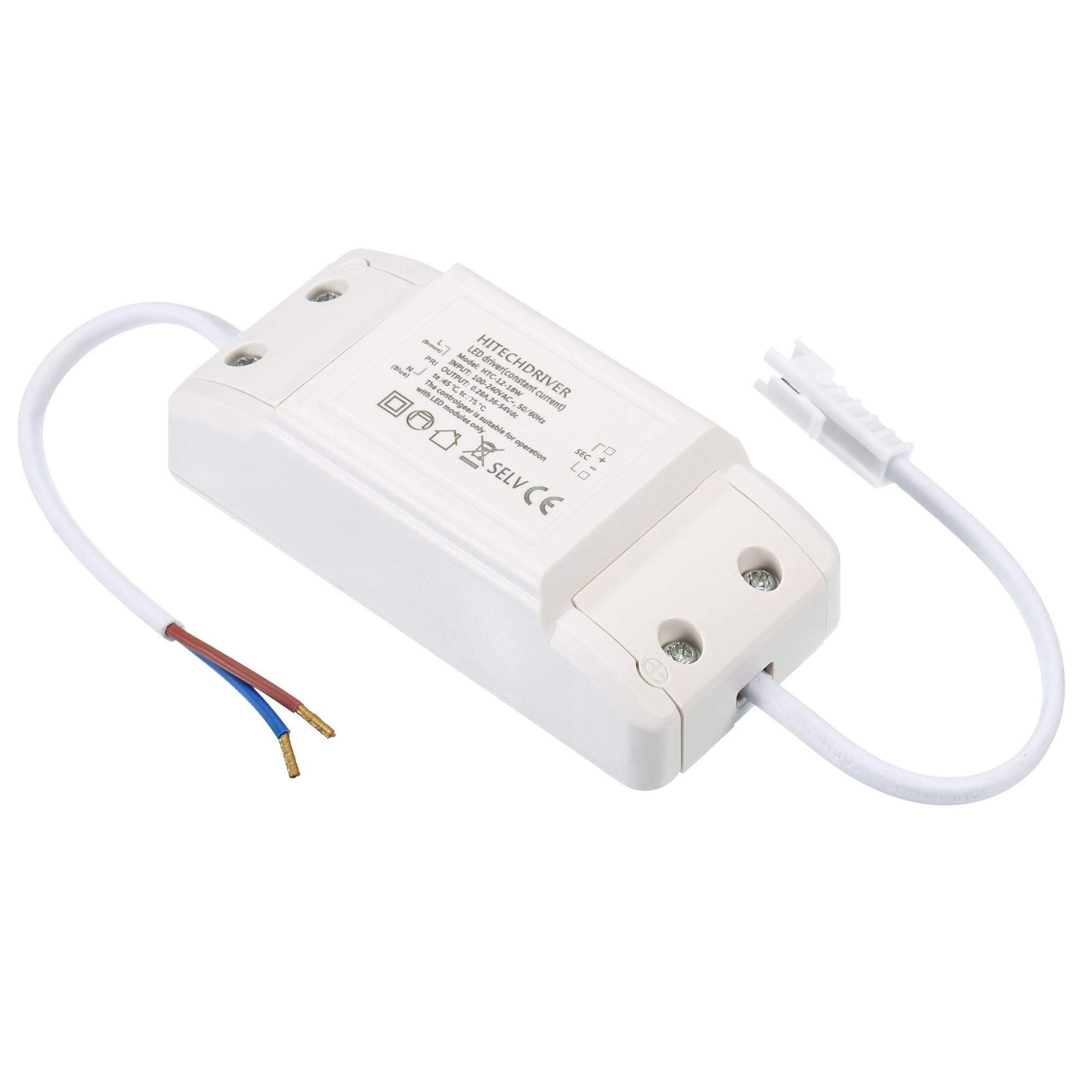 LEDドライバー AC 100-240V DC 12V PATIKIL 12-18W 280mA LED Driver, 2Pcs AC 100-240V Output 36-54V DC