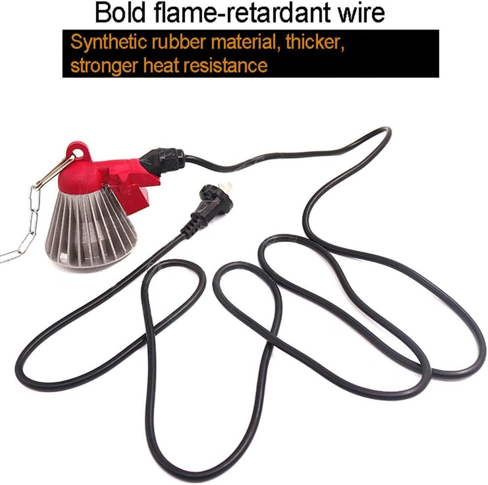Lampada Riscaldante a Infrarossi, Lampada Riscaldante for Cuccioli e Pulcini, Emettitore di Calore Lampada Riscaldante for Animali da Esterno, Perfetta for Mantenere i Cuccioli al Caldo in Inverno, La