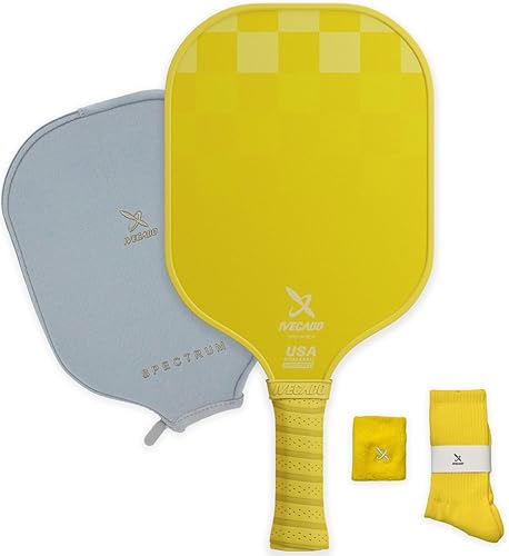 Miniatura 8 de Ivecado Paleta de pickleball de fibra de carbono aprobada por USAPA - Raquetas de bola de pepinillo con núcleo de panal más gruesas, regalo con