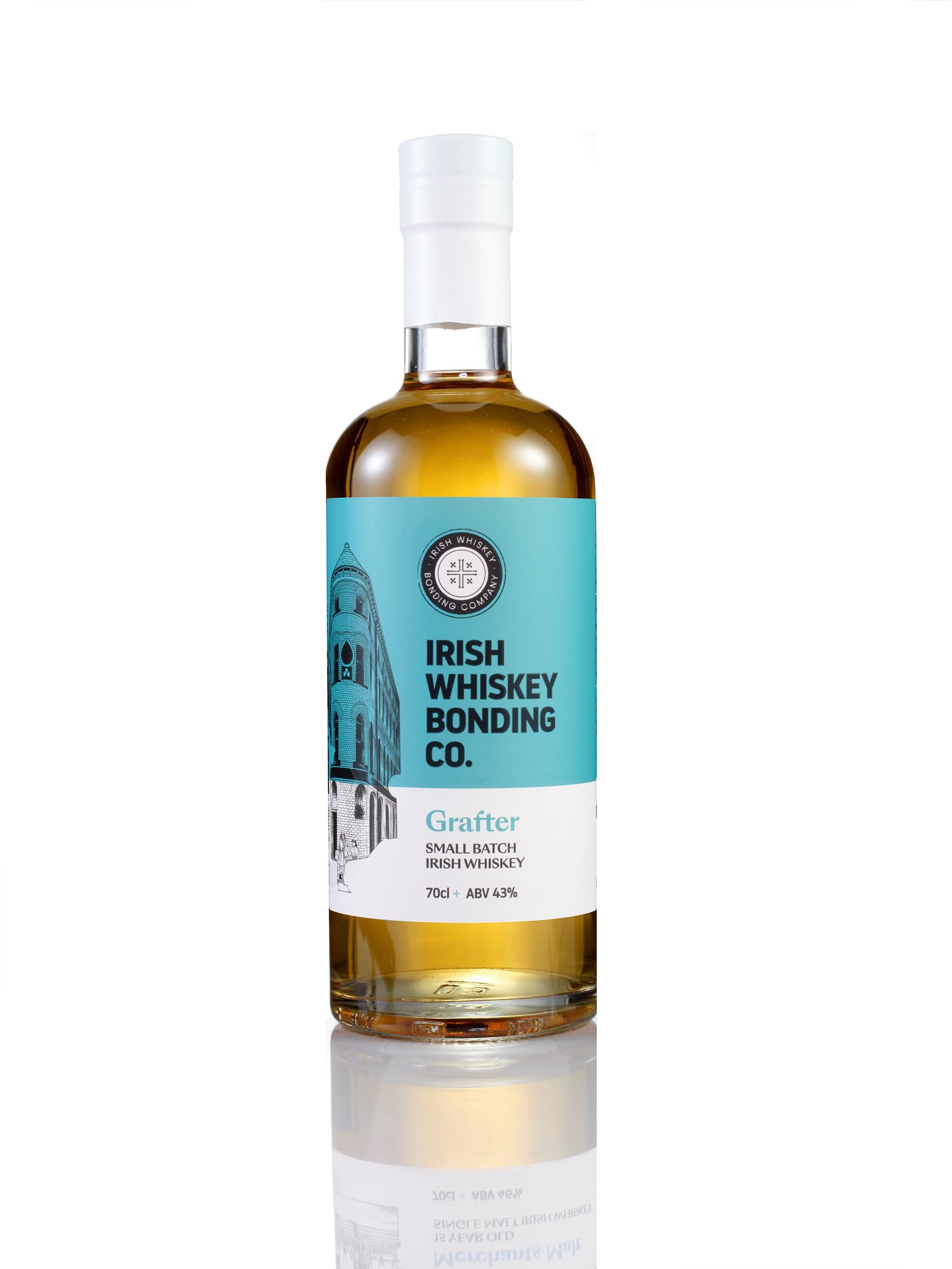 Irish Whiskey Bonding Co Grafter Irish Whiskey I Award Winning I Blended Whiskey I Single Malt I Grain whiskey I Double Distilled I Tripled Distilled