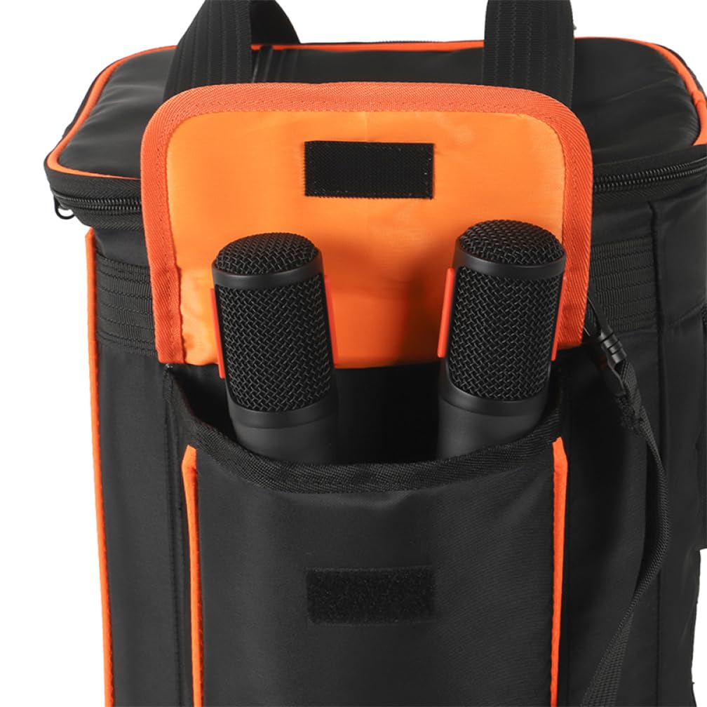 Funda de viaje para JBL Partybox Encore 2 funda protectora para altavoz, bolsa portátil para altavoz, con bolsa de almacenamiento para micrófono, con correa de mano y correa para el hombro