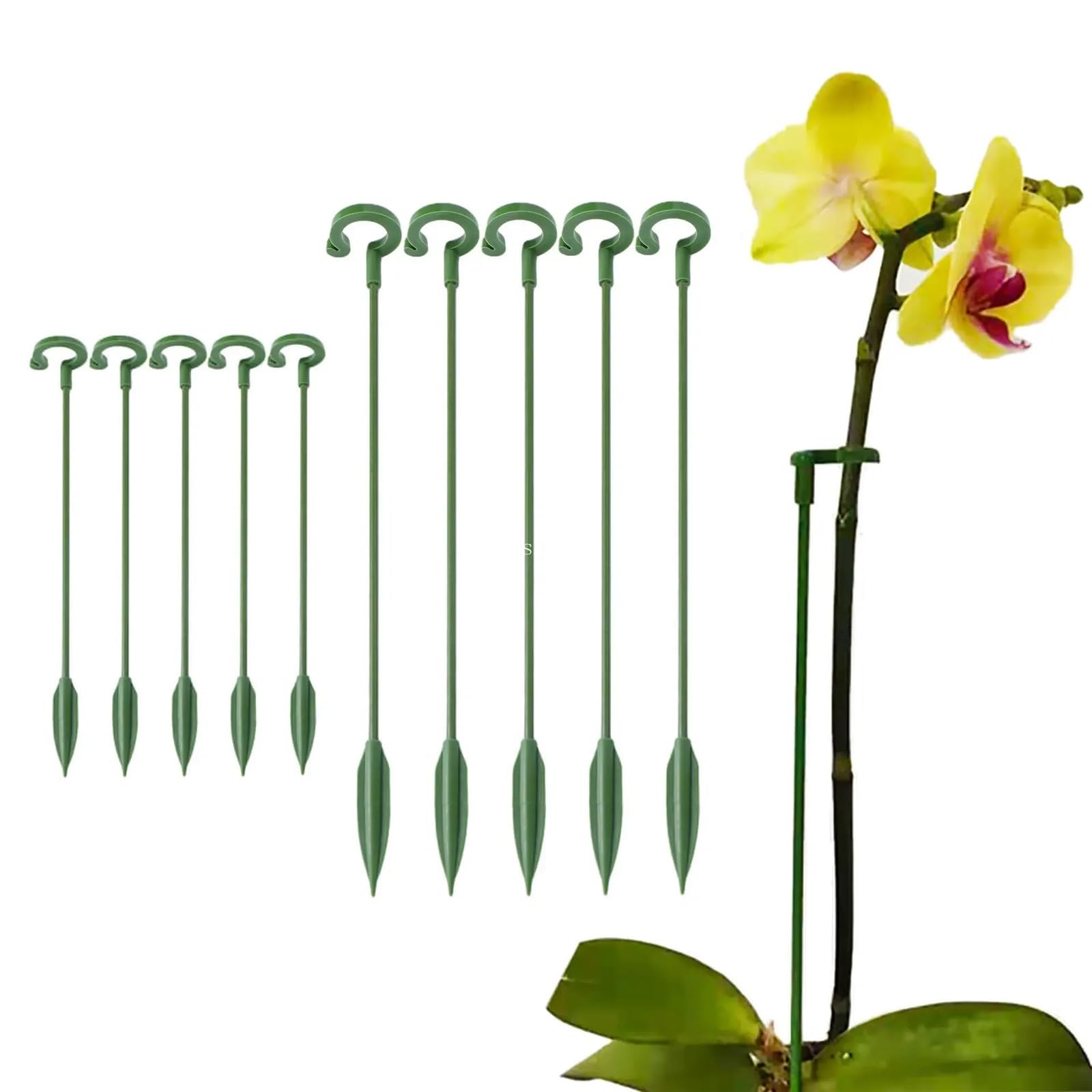 5/10 Uds Mariposas orquídeas Flores suculentas Vegetales Soporte de Plantas en Maceta Varillas Suministros jardín para Soportes para Plantas(17CM)