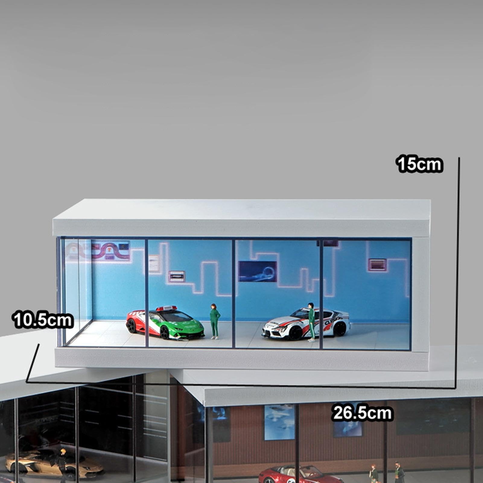 Gablota na modele samochodów Sztaplowalna, Oszczędzająca Miejsce, | Model samochodu w skali 1/64 do realistycznego parkingu, organizer na pojazdy, kolekcja modeli odlewanych,