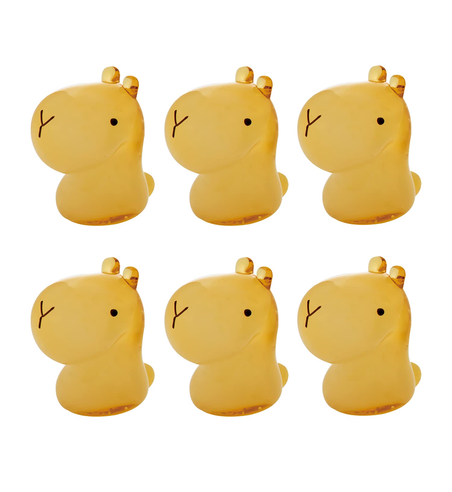 カピバラ　ガラス細工　ミニチュア 動物 カピバラ ミニチュア ガラス細工 置物 飾り グラススクエア プチ