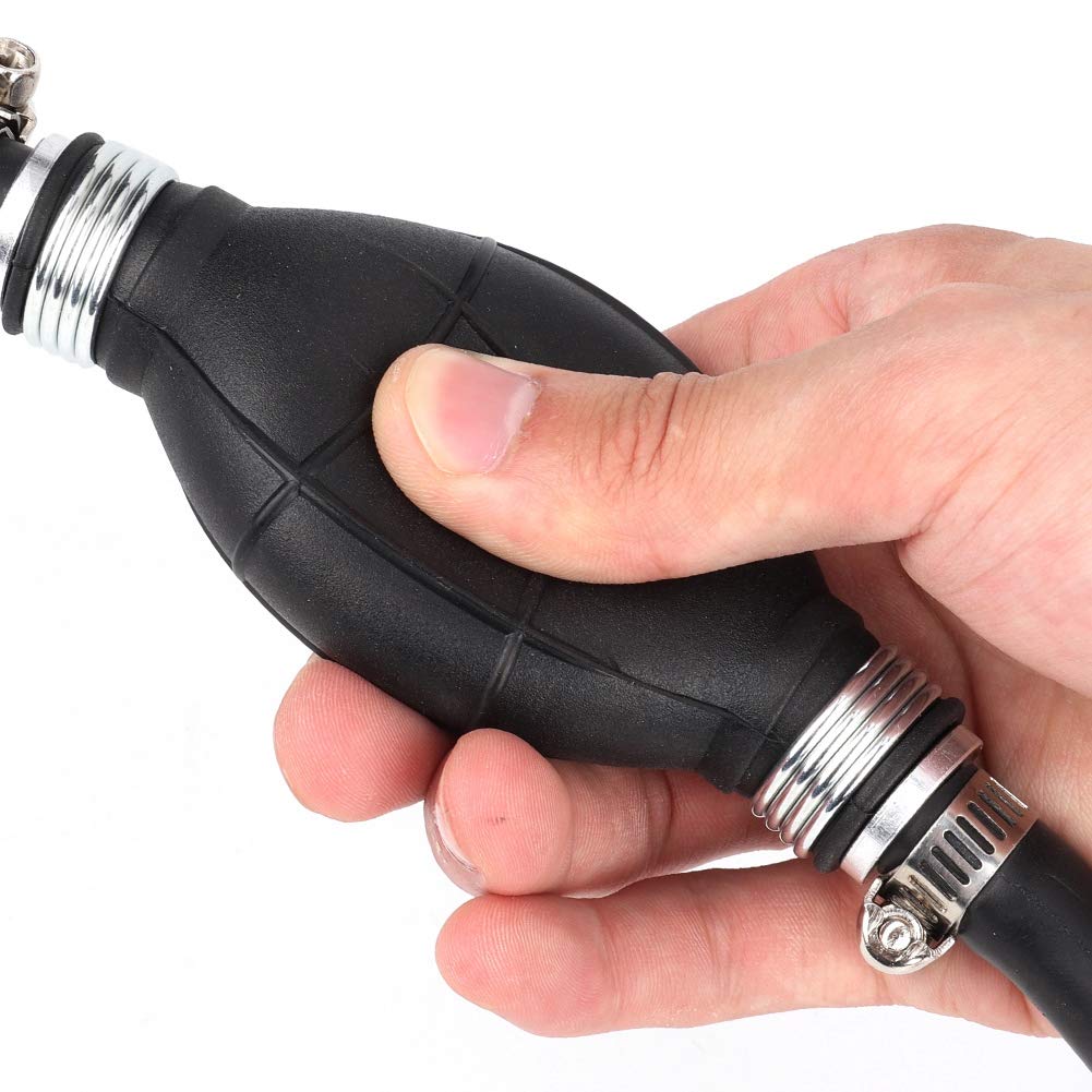 Ensemble de Conduite de Carburant Universelle pour Hors-bord, Poire D'amorçage Manuelle avec Colliers de Serrage pour Bateaux, Camping-cars, Tracteurs, Caravanes