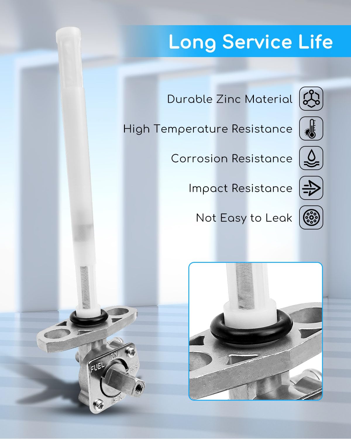 Fuel Petcock Valve Gas Oil Fuel Filter & Lever For Honda Foreman - Foto 5