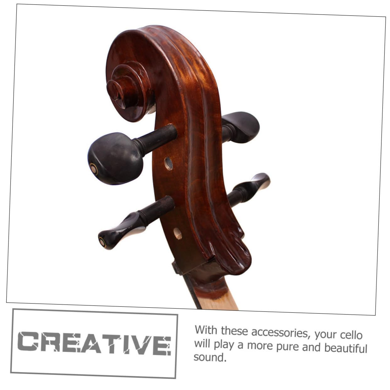 Ebenholz-cello-zubehör Ersatzteile für Ebenholz-cello Cellozubehör Pflege für Ebenholz-cellos Cellobedarf Zufällige Farbe