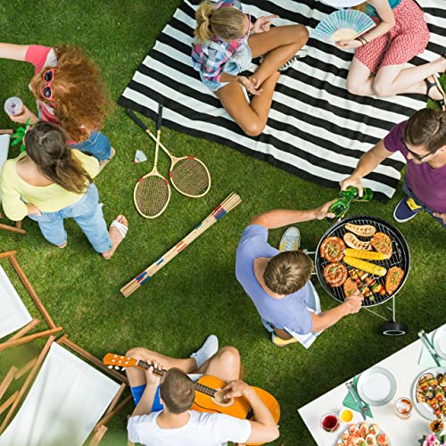 Relaxdays 10023493 Riesenmikado, XXL Mikado Spiel für Kinder & Erwachsene, Outdoor Gartenmikado, 31 Holzstäbe, 90 cm, natur-bunt