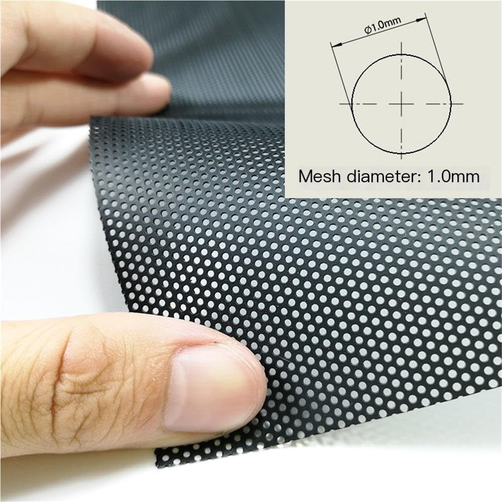 Filtro De Polvo Pvc for Chasis Computadora 50X50 Cm 50X100 Cm, Bianc0 Negro | transpirable, panel lateral de carcasa de PC, carcasa de PC(White,50X100CM)