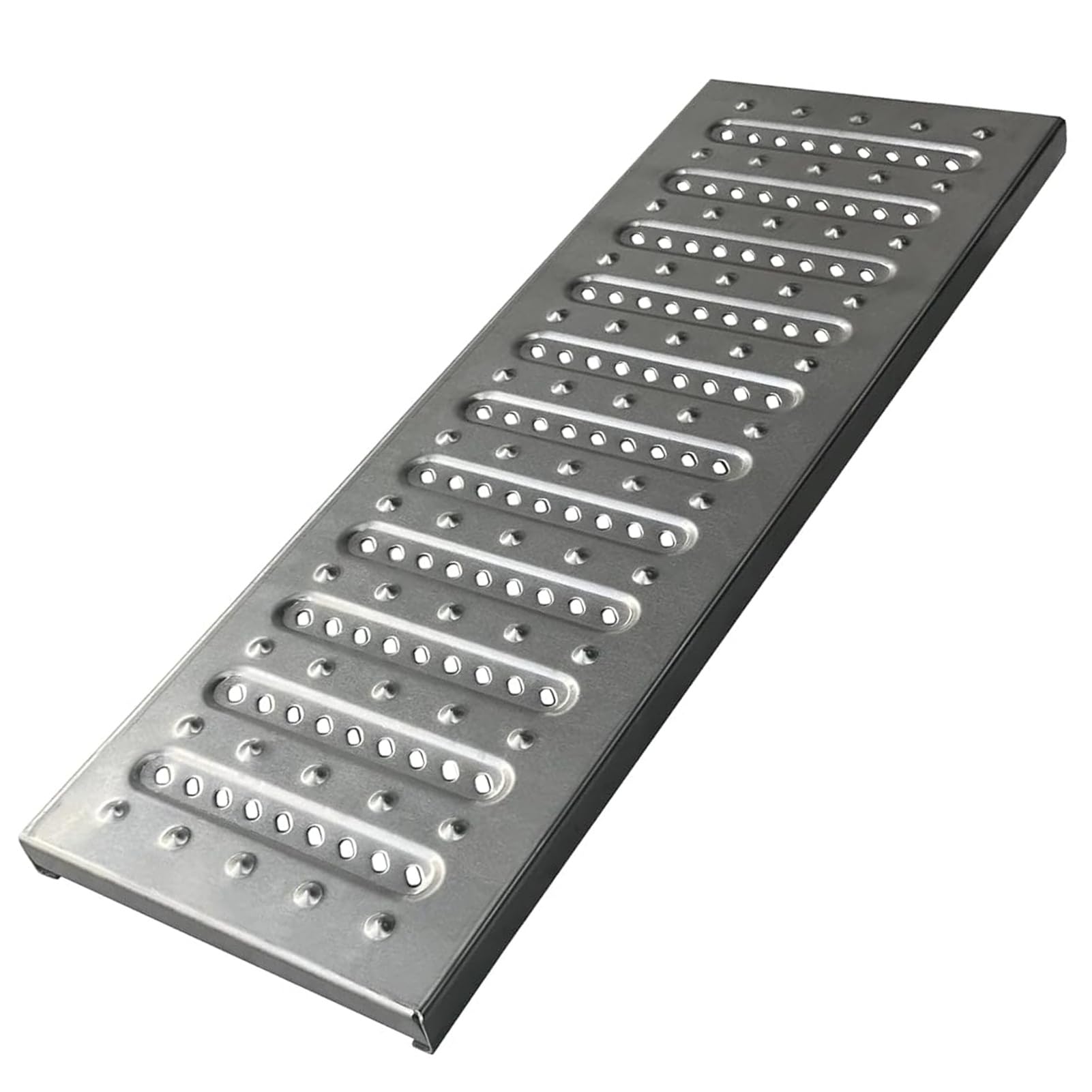 GJMSSMY Stainless Steel 304 Manhole Cover, 35cm/13.7" Flush Septic Lid with Filtration Holes, Drainage Grate for Commercial Kitchen & Garden Use