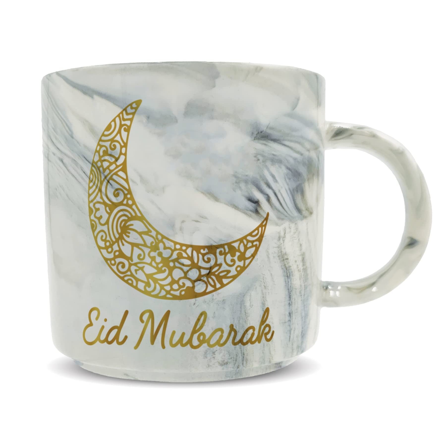 Hippowarehouse Eid Mubarak Moon Printed Mug Various Colour Options Ceramic Cup Kitchenware 11oz