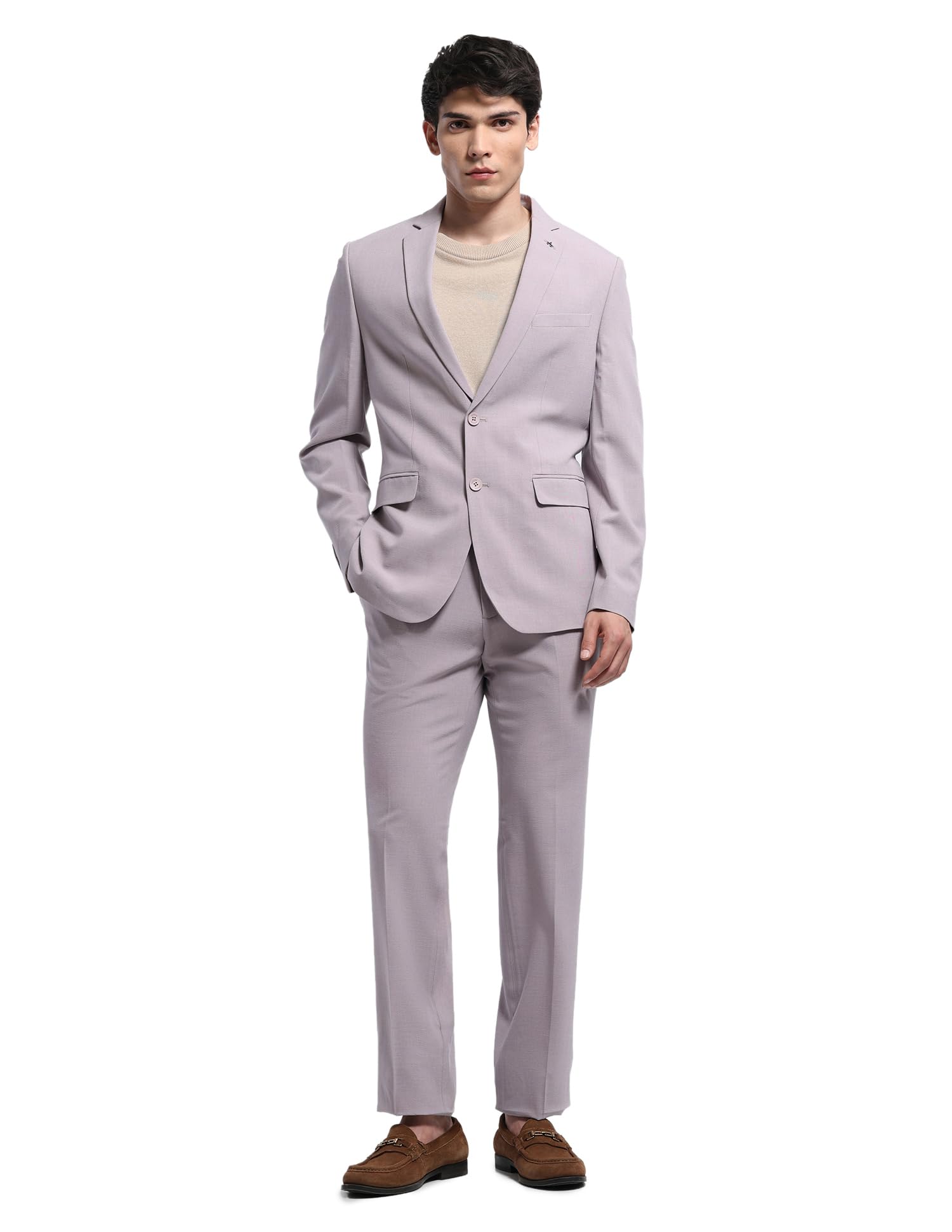 arrow Men's Dobby Tailored fit Suit-picture-37