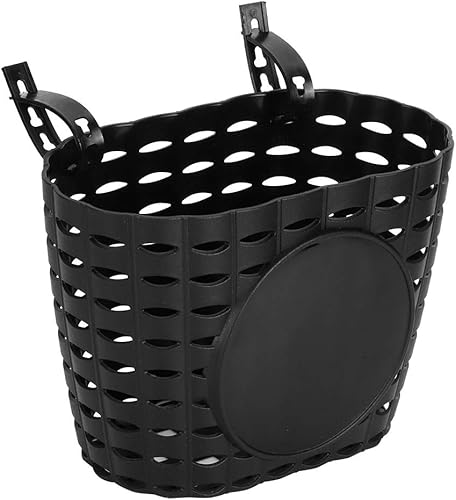 Keenso Cestas de almacenamiento para el manillar delantero para niños y niñas, cestas huecas de bicicleta, cestas de plástico para bicicletas,