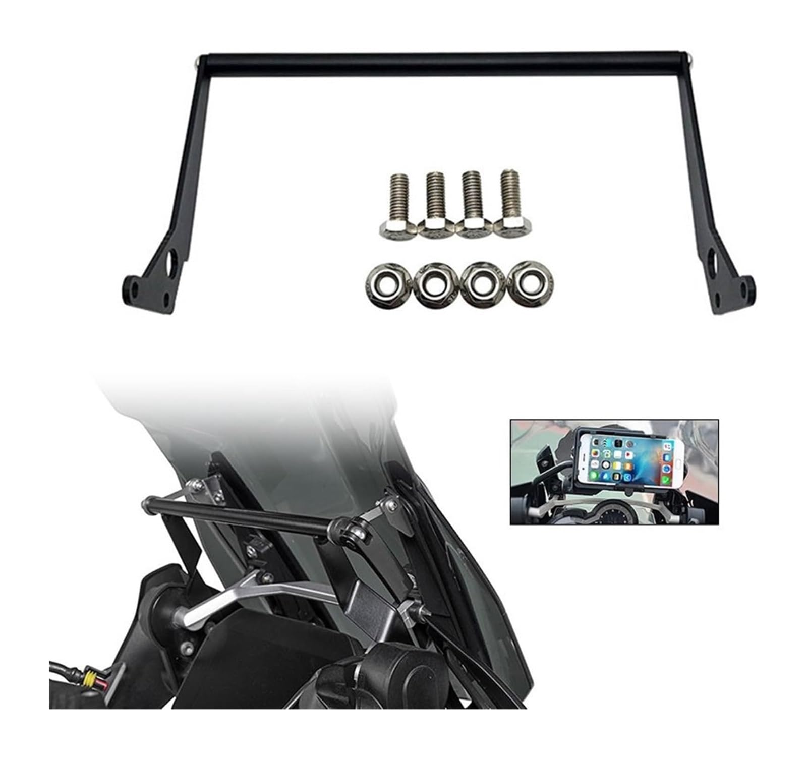 Manillar USB para Motocicleta para BMW para R1250GS LC para ADV para R1200GS para Adventure 2014-2023 Soporte Manillar Motocicleta Teléfono Navegación GPS