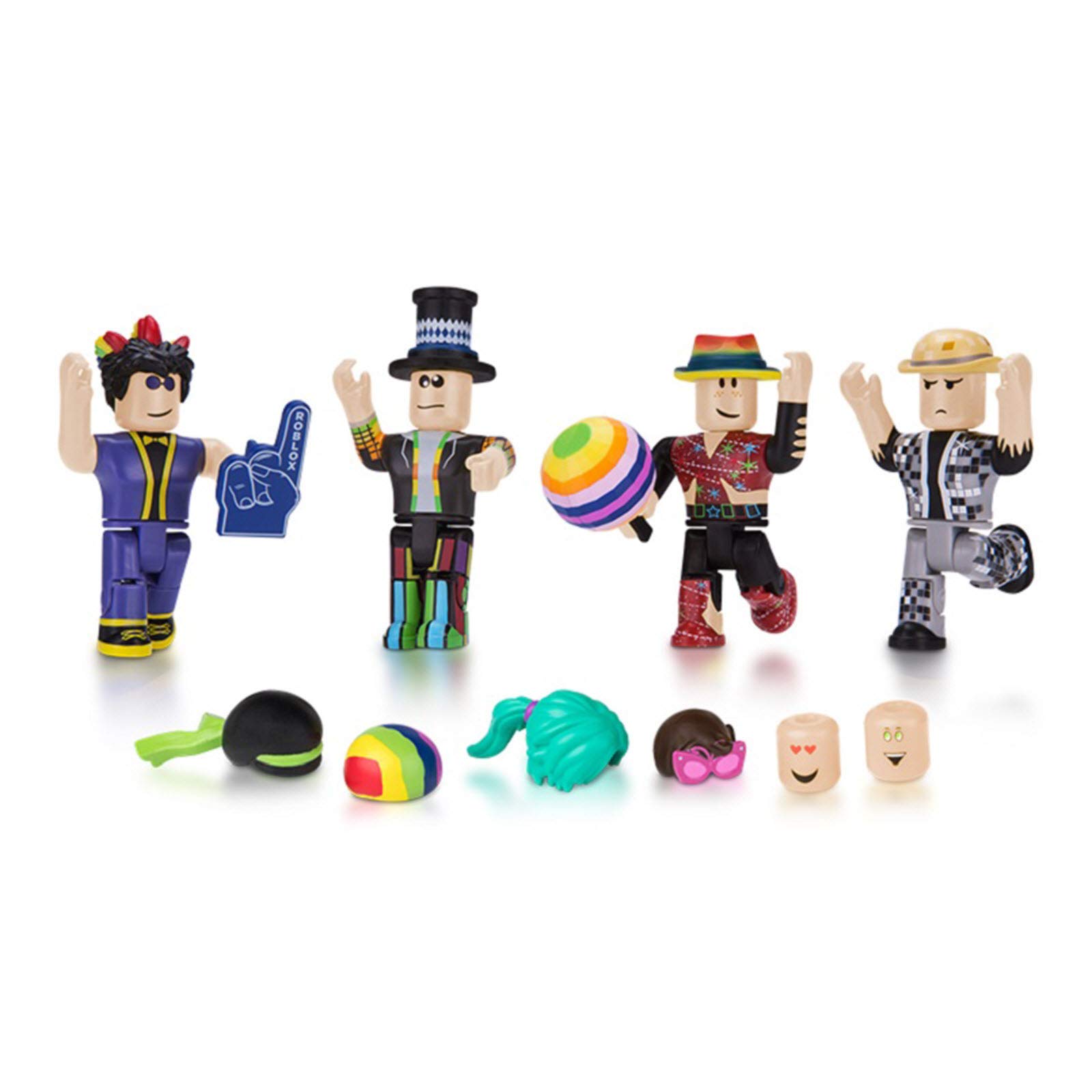 Roblox Action Collection - Disco Madness Four Figure Pack [Includes Exclusive Virtual Item]