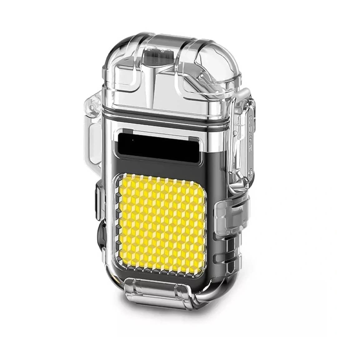 Electric Arc Plasma Lighter Rechargeable – Windproof Waterproof Dual Arc Lighter with 3 Mode Flashlight, Emergency Whistle & Lanyard for Outdoor Camping & Candle Use-image-23