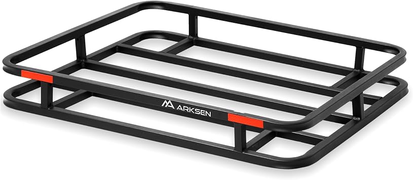 ARKSEN 32" x 26" x 4" Bumper Mounted Cargo Carrier, 350 Lbs Luggage Rack