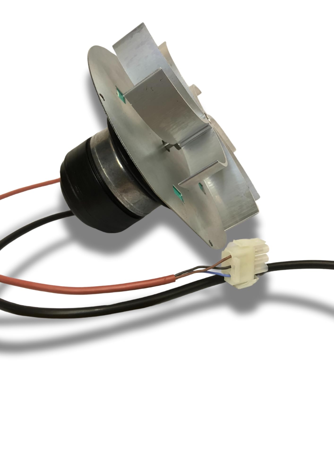 ESTRATTORE ASPIRATORE FUMI PER STUFE A PELLET CON MOTORE ECOFIT 2RECA3, FANDIS VFCA23 con Ventola da 25mm di altezza, Potenza 23/27 Watt, Diametro ventola 150mm