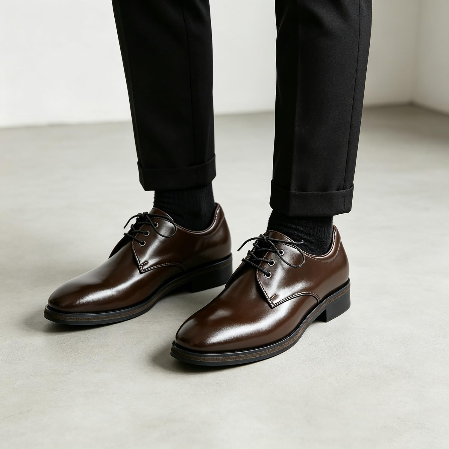 Scarpe da Uomo Classiche Basse Stringate Derby Scarpe Oxford