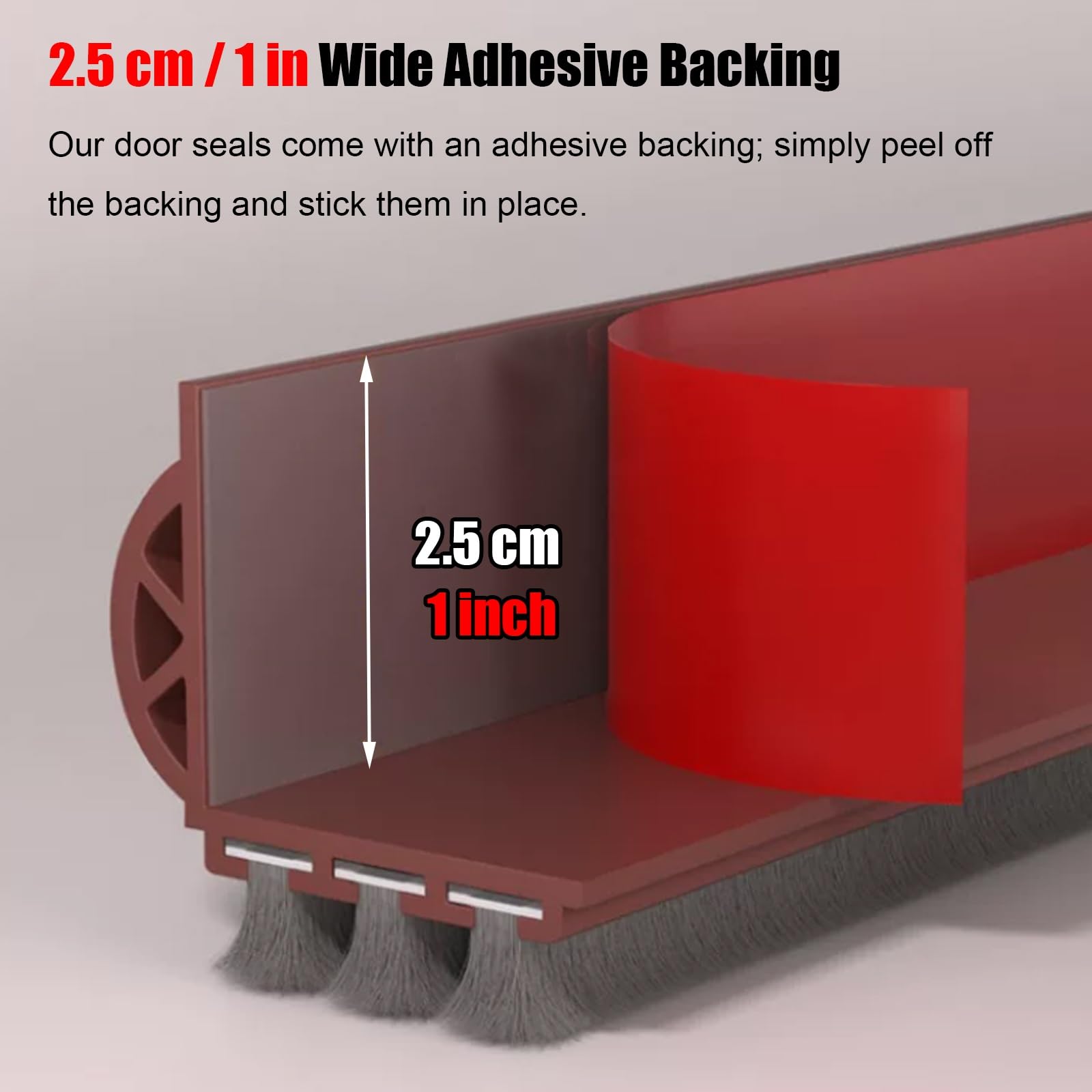 Paraspifferi per Porte Tappi antispiffero per porta in PVC per parte inferiore della porta, Tappi antirumore sotto la porta per ufficio domestico 1 2 5 8 12 pezzi, Riducono la riduzione(Brown,5pcs)