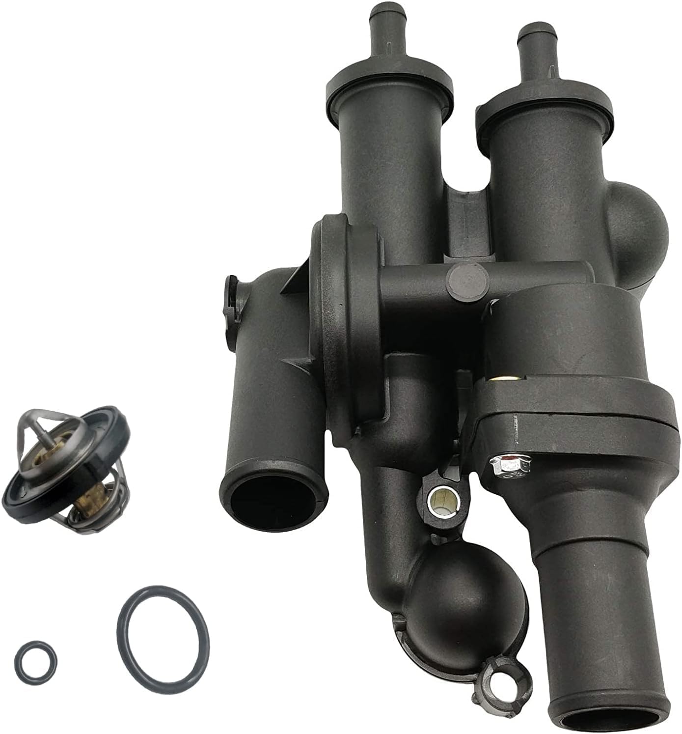 68003582AB 902-319 Thermostat Housing Assembly for 2011-2014 Chrysler 200, 2008-2010 Sebring, 2008-2014 Dodge Avenger, 2008-2012 Caliber, 2009-2017 Journey & Jeep Compass, 2013-2017 Patriot 902319