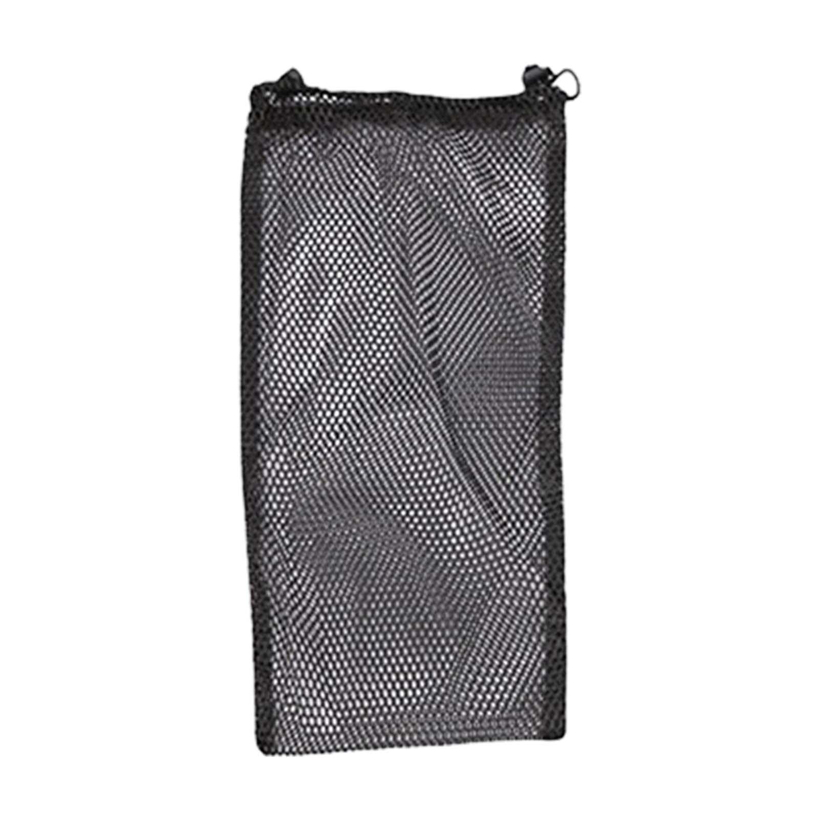 Bolsa de transporte de aletas de buceo para equipo de esnórquel y buceo libre, almacenamiento de malla de nailon con cierre de cordón