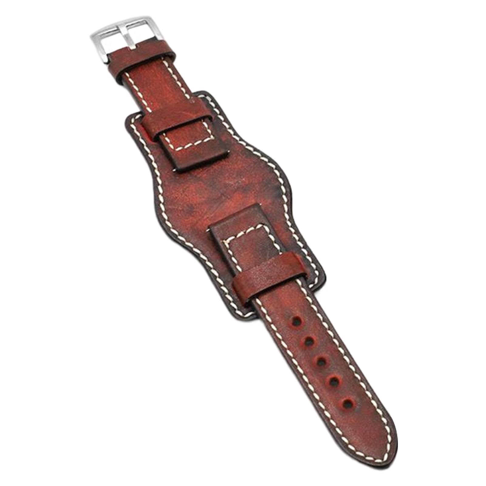 MYADDICTION Genuine Leather Cuff Watch Bracelet 20mm Handmade Sewing Accessories Red Jewelry & Watches | Watches, Parts & Accessories | Wristwatch Bands (B0CGVFCQ1L) Amazon Price History, Amazon Price Tracker