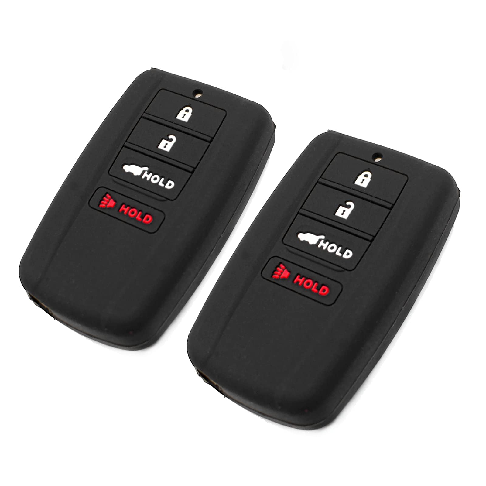 Protection clé Acura silicone noir étui télécommande 4 boutons