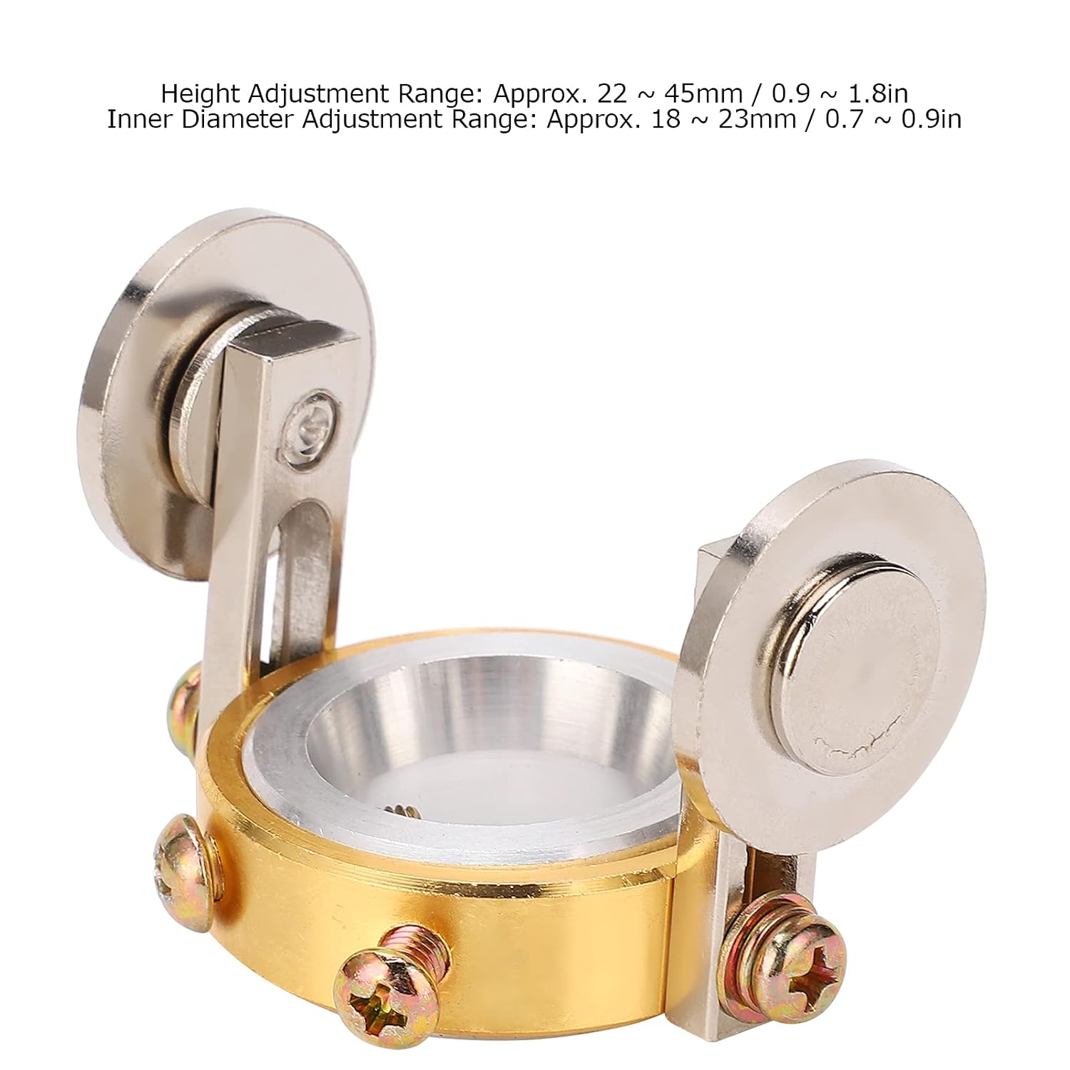 PT31 Plasma Cutter Guide Wheel Roller - Adjustable High-Speed Steel Torch Spacer Standoff for 40A Cutting Torches - Brass Plated Welding Accessory for Precise Cuts (18-23mm ID)
