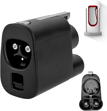HANSSHOW NACS to CCS1 Adapter Supercharger to CCS Charger Adapter Compatible with Ford, R1T/R1S, GM, Kia, Support V3/V4 500A 1000V Fast Charging Station