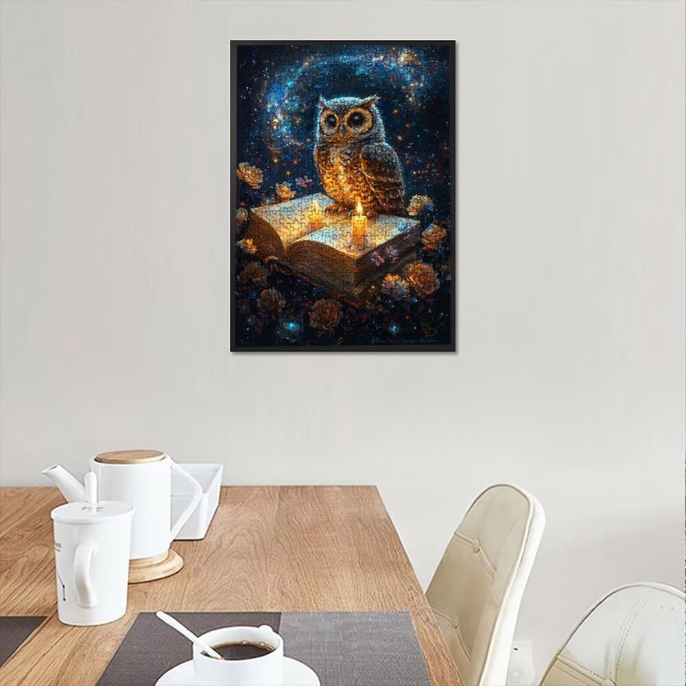 Puzzle 4000 Pezzi, Candela Gufo 3D Puzzle per Adulti Impegnativo, Educa Puzzles Artistico, Divertente E Stimolante Puzzles Decorativo per La Famiglia, Regalo e Decorazione Pareti DX0YL6-526