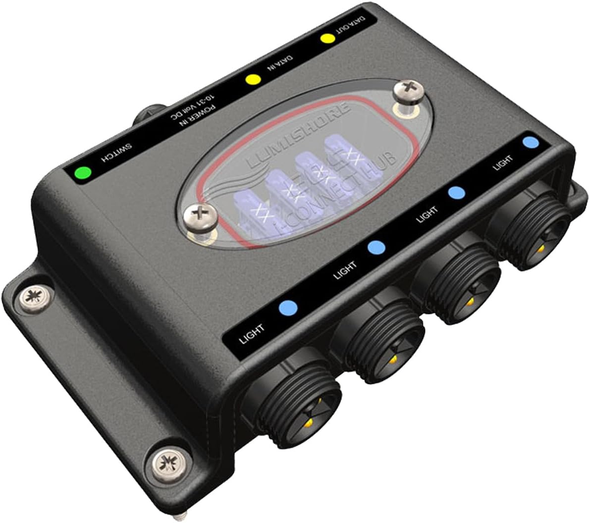 Lumishore EOS i-Connect Hub, use to connect SMX154 EOS or TIX404 EOS Underwater Boat Lights, 60-0321