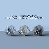 Vista 6 de Brondell VivaSpring Universal Compact Shower Filter Replacement Water Filter Cartridge FF-30