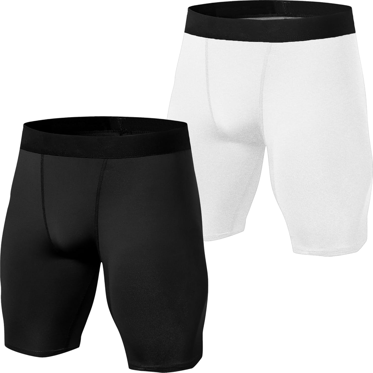 HovSiyla Men Compression Shorts Sports Workout Running Athletic Performance Baselayer Spandex Underwear Boxer Briefs