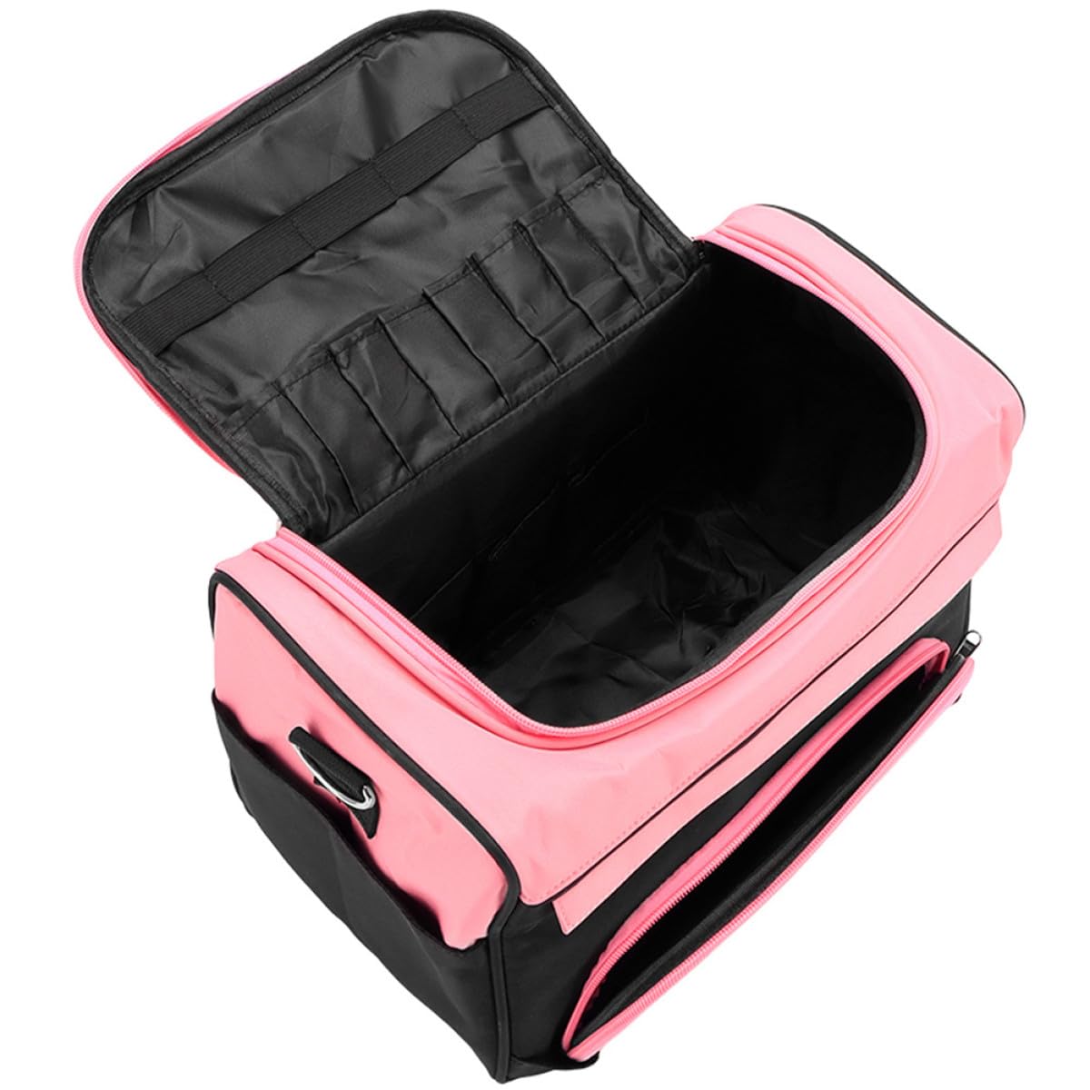 Toyvian Große Friseurtasche aus Oxfordstoff mit Metallteilen Multifunktionaler Organizer für Haarstyling Werkzeuge Robust und Leicht Zugänglich für Reisen und Outdoor Einsatz