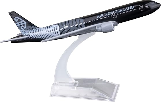 Plane 1400 Scale Model Airplane New Zealand B777 Model Plane Aircraft Model Metal Alloy Diecast Airplanes for Gift and CollectionBlack