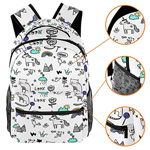 Sac à dos d'école multicolore pour transporter ses cours sans effort - 3