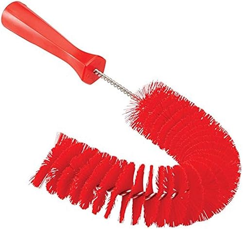 Miniatura 4 de Vikan 53723 Cepillo de gancho, limpiador de tubos, tubos y canalones curvado de 14.17 pulgadas sin BPA, compatible con postes de extensión de Vikan