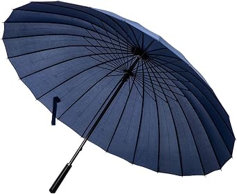 Umbrella for Rain Fashion Large Size 24 Ribs Long Handle Straight Anti-UV Sun Windproof Stick Umbrella
