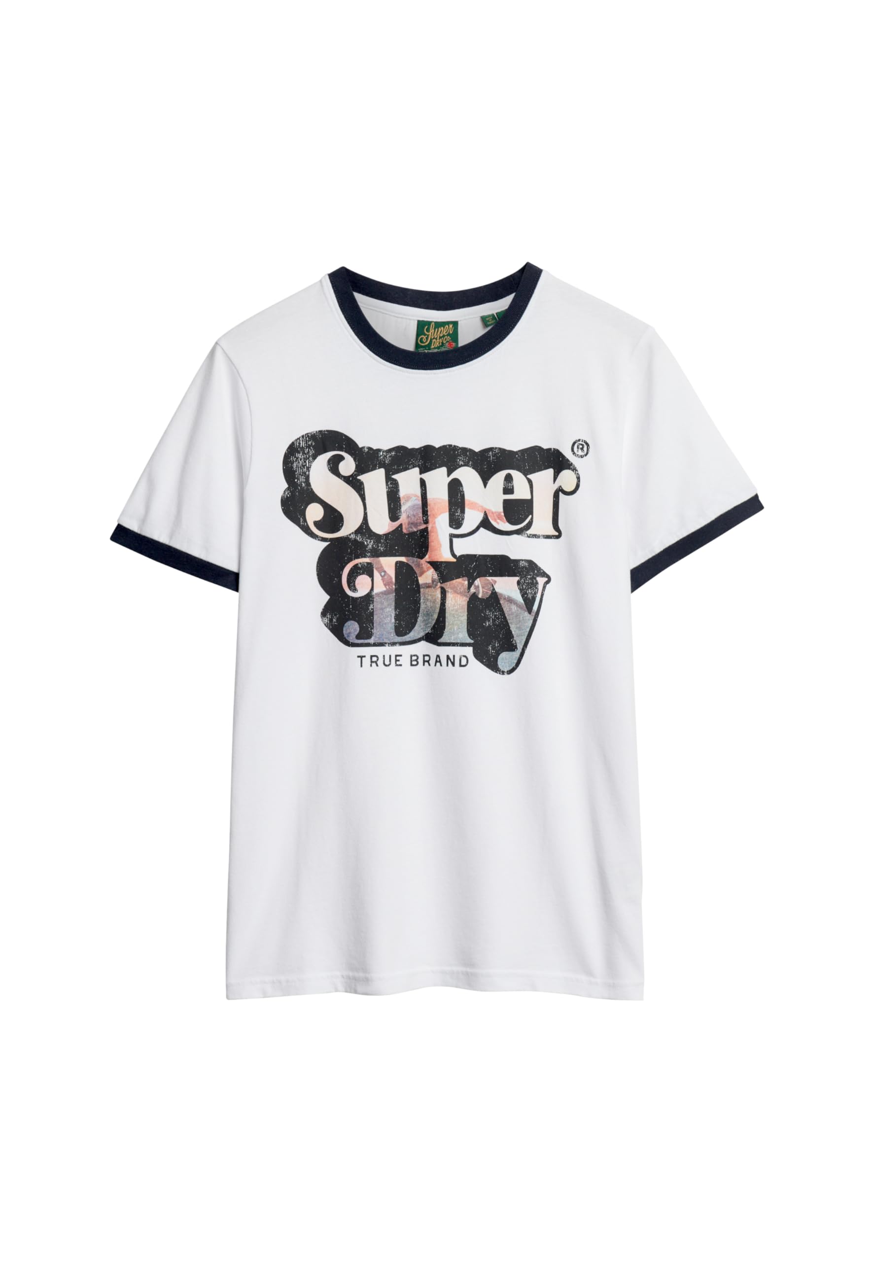 Superdry Photographic Logo Short Sleeve T-Shirt 3XL White