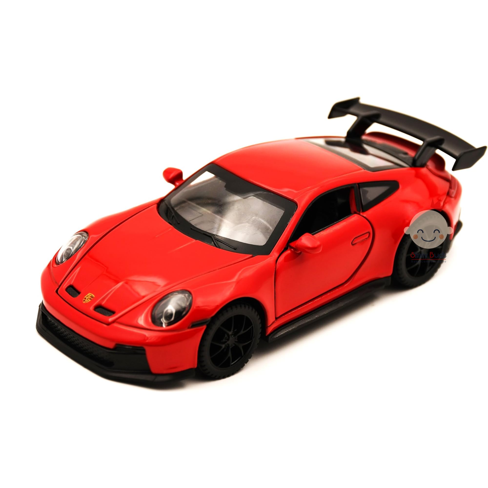 Smily Buds - Red Die Cast Porsche Die-Cast 911 GT3 Vehicles Toys for Kids Openable Doors Blinking Light & Music Car Toys (RED Porsche) (B0D7SYWZYW) Amazon Price History, Amazon Price Tracker