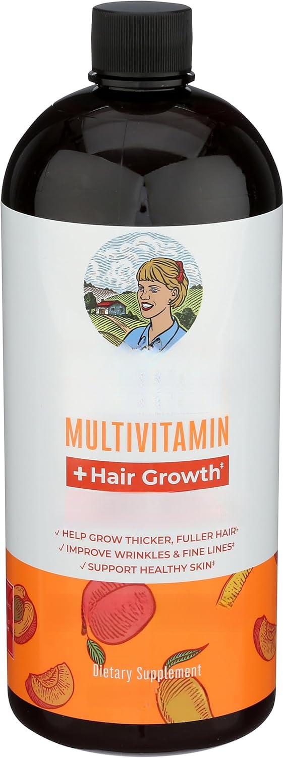 Multivitamina Líquida+Crecimiento Del Cabello | Crecimiento del cabello | Mujeres para cabello más grueso y arrugas faciales | Protección de la piel