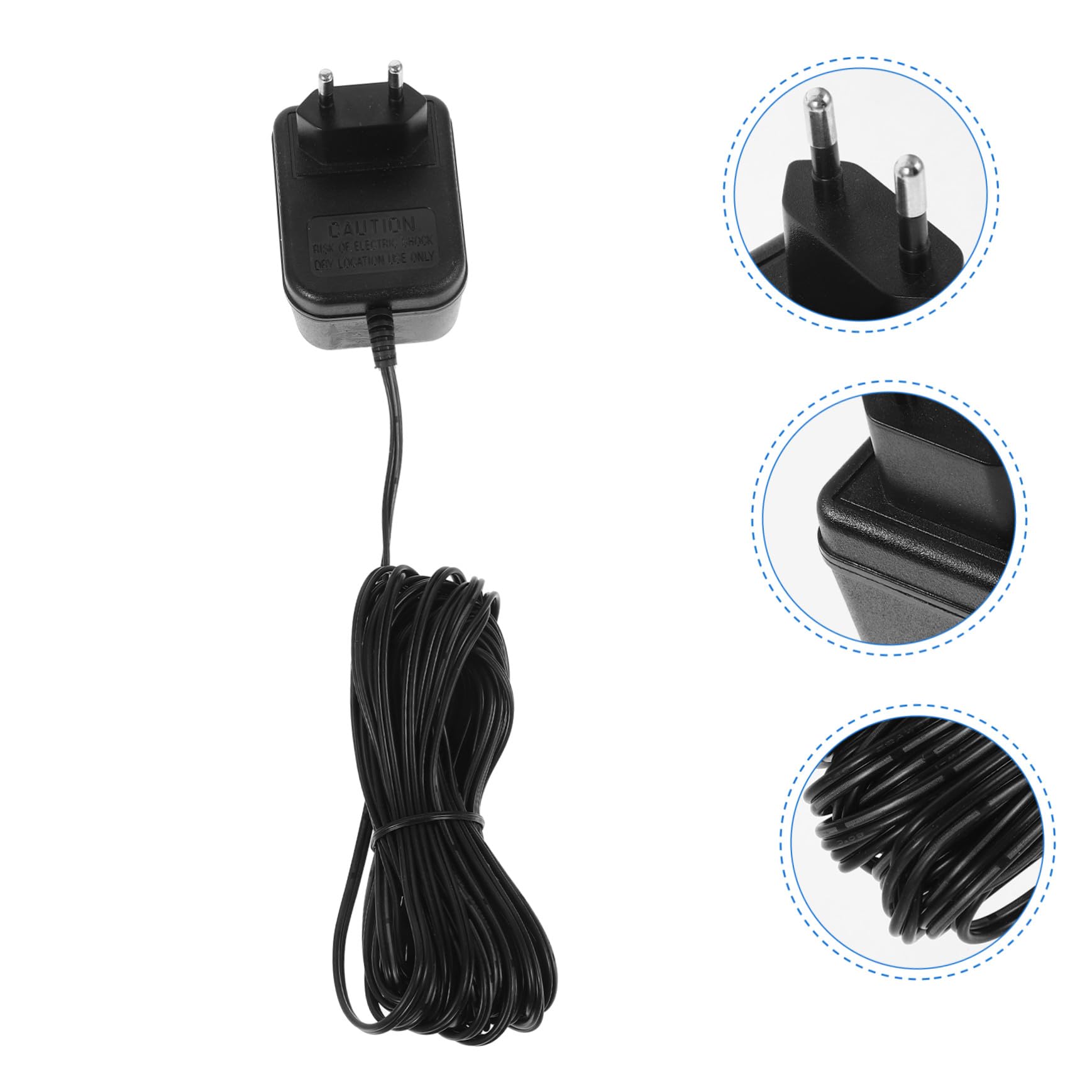 LIFKOME Adaptador de Corriente de Plástico Negro para Timbre Vídeo 24v500mah Suministro Estable Diseño Elegante y Compatible Sistemas de Timbre para Uso Doméstico