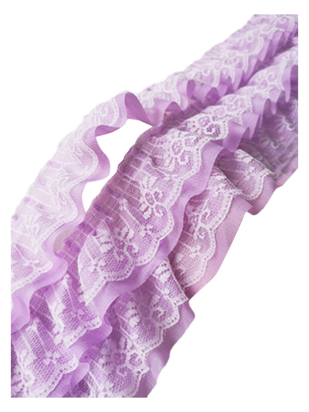 1 Meter 10 Kleuren 3 Lagen Ruche Kant Lint Handwerk Geborduurd Chiffon Kant Trim Kleding Decoraties DIY Naaien Stof-Caesious 13 cm