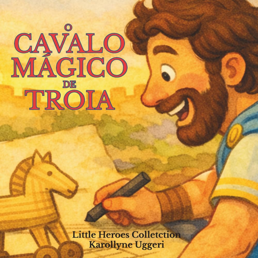 CAVALO MÁGICO DE TROIA: Mitologia Grega Infantil para Crianças de 3 a 7 Anos (Coleção Pequenos Heróis)