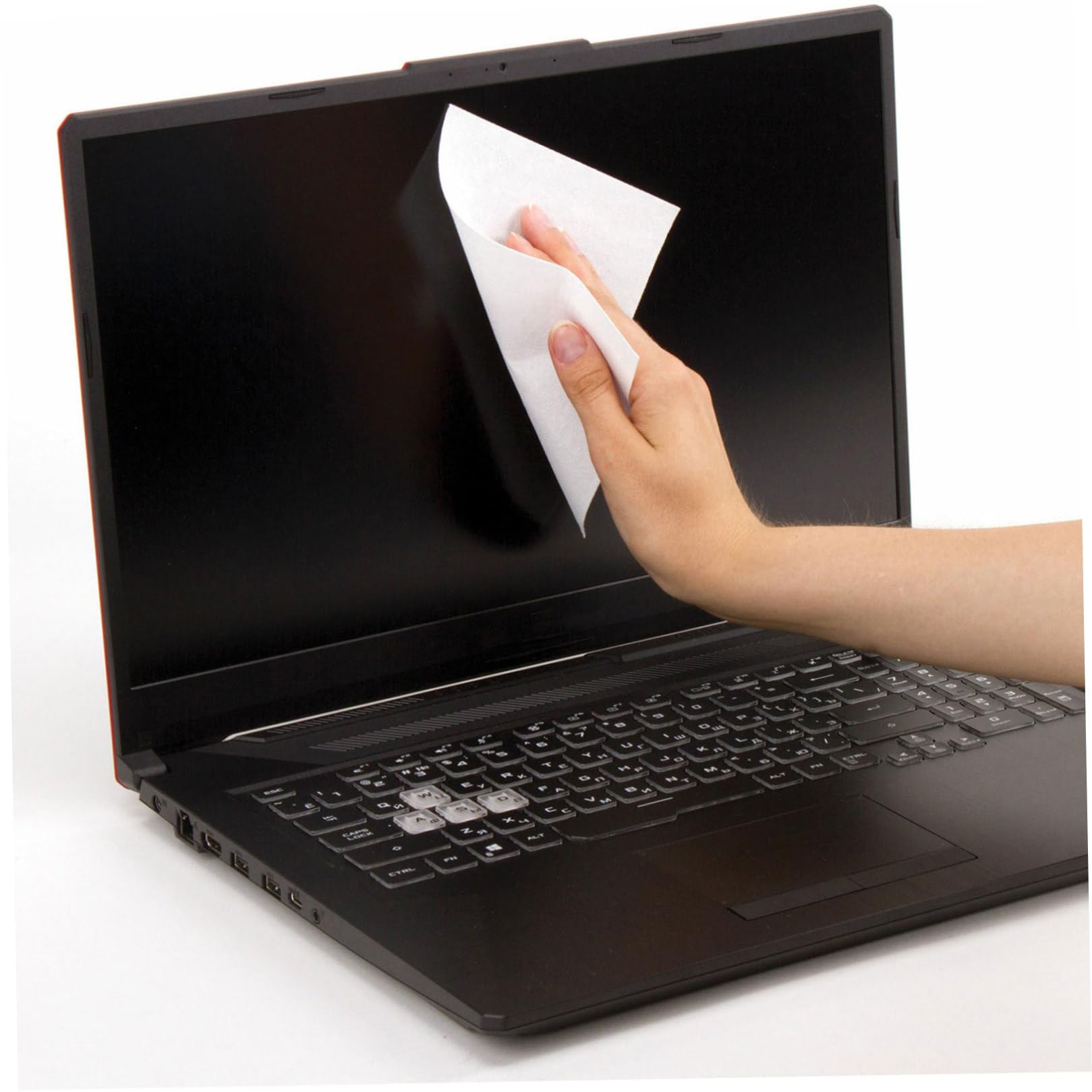 INOOMP Toallitas Desechables Limpieza Pantallas 6x6 Pulgadas Papel Libre de Polvo Antiestático sin Pelusa 300 Unidades para Lentes, Cámaras y Electrónica Uso Industrial y Laboratorio
