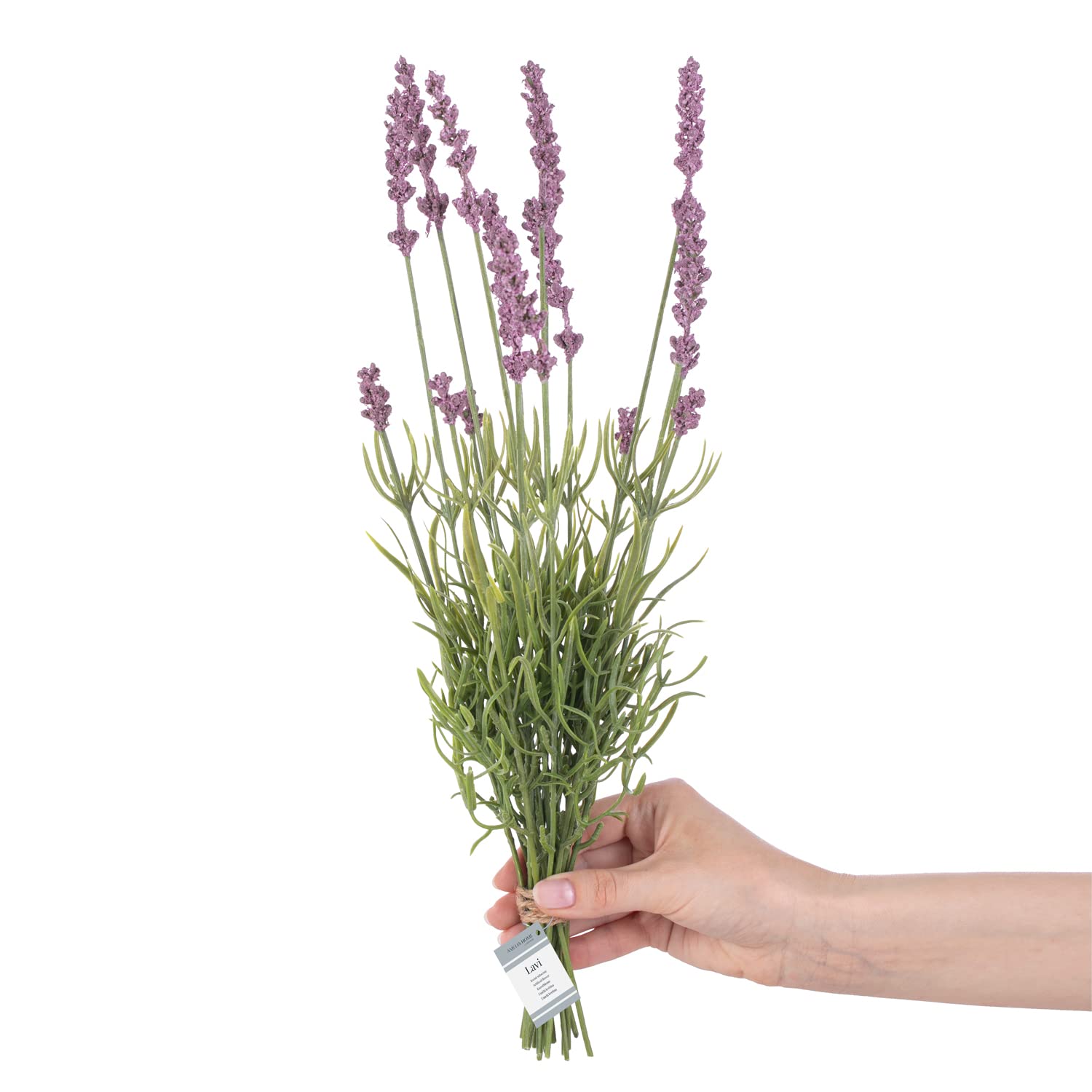 AmeliaHome Kunstblumen künstliche Pflanzen Dekoration 10 Stücke Lavi Violett 18 cm