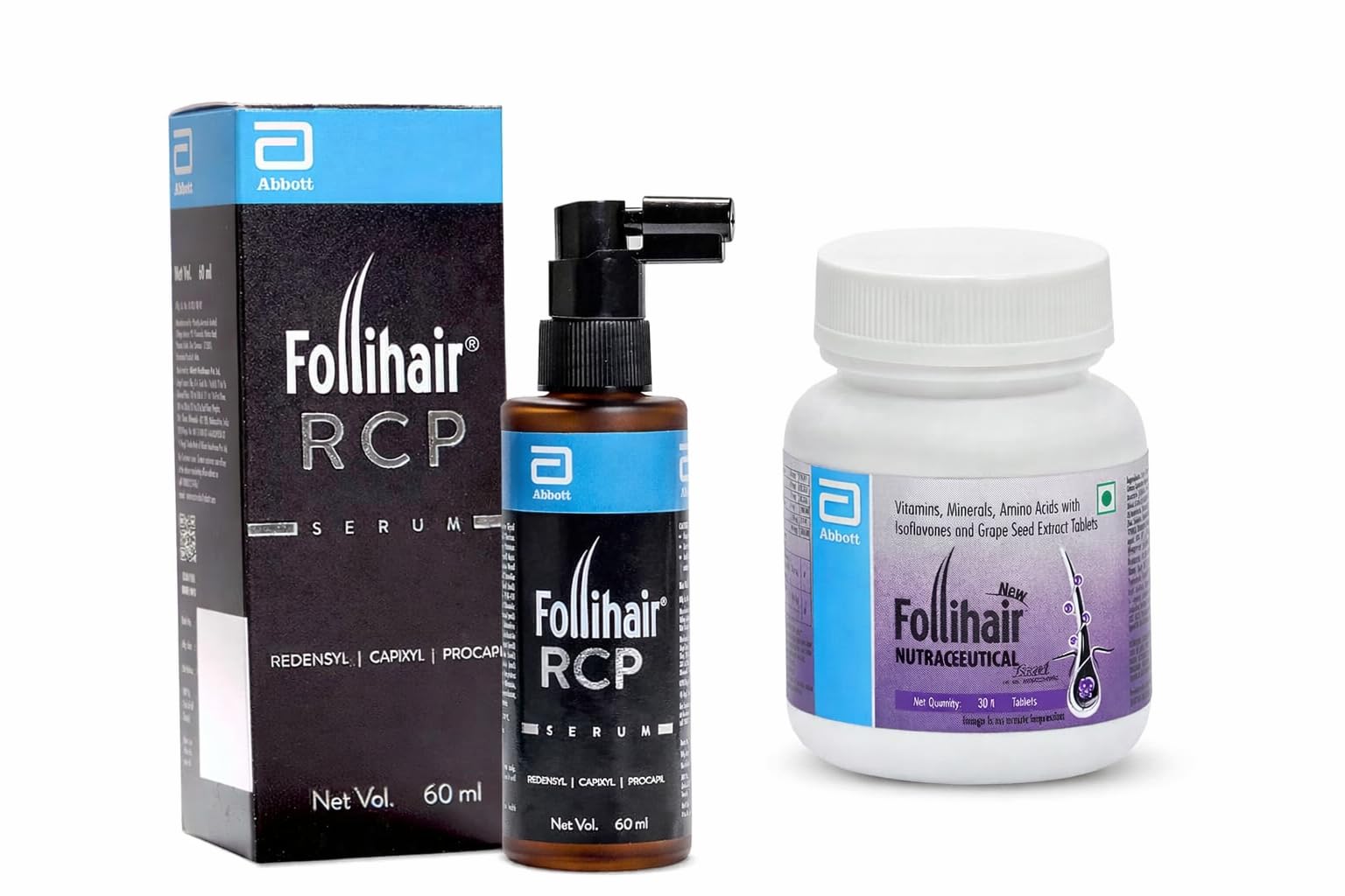 Follihair RCP Hair Serum + Follihair New 30 Tablets Combo-image-3