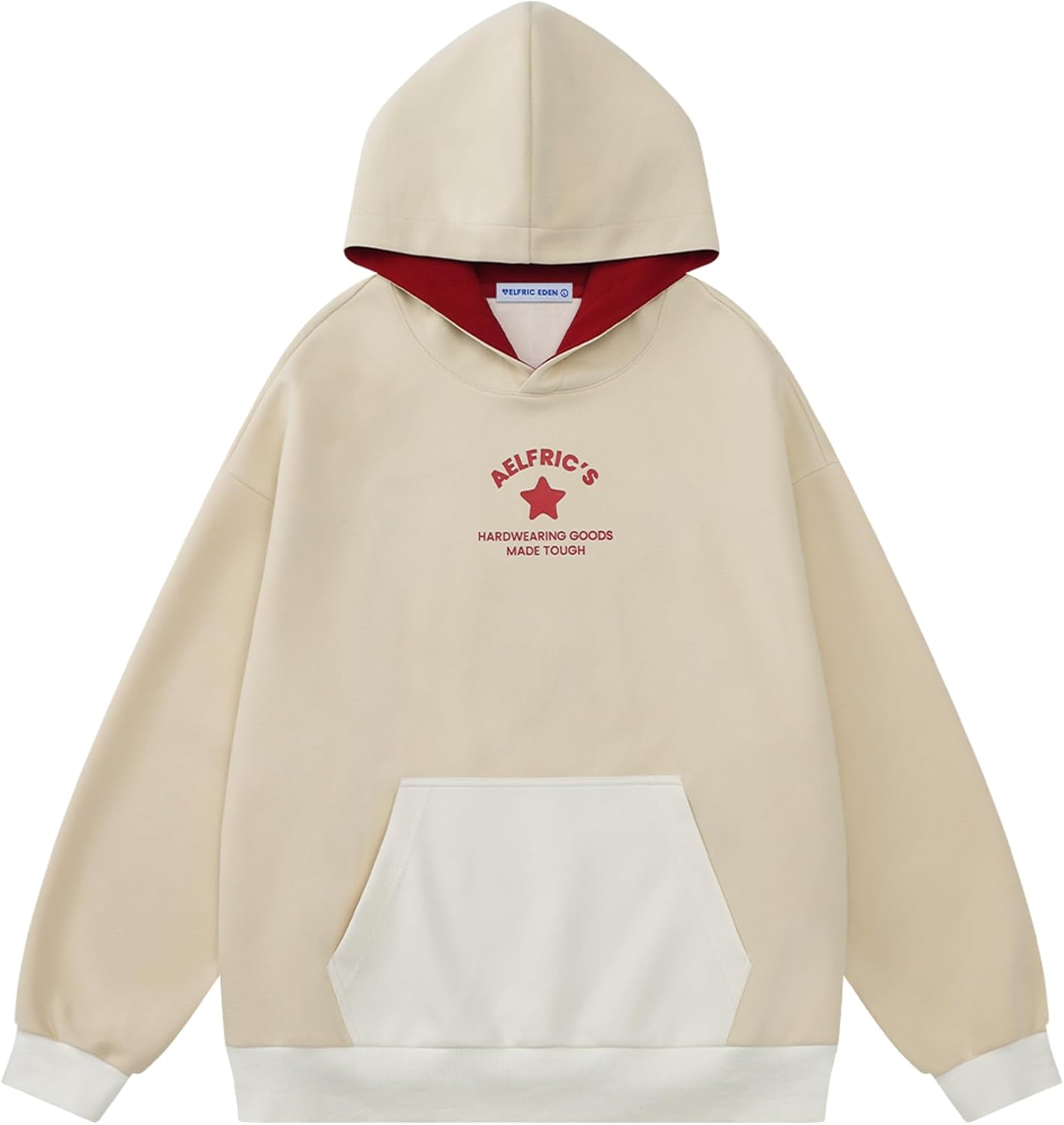 Aelfric Eden Star Hoodie Women Graphic Hoodies Unisex Oversized Print Hoody Y2k Streetwear Hooded Sweatshirt Pocket Pullover