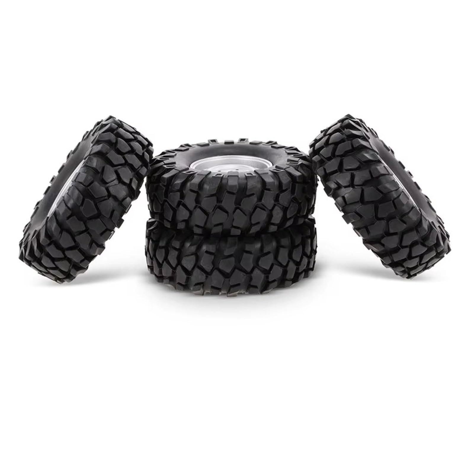 RC Neumático Coche para HSP para Redcat para Traxxas para TRX4 para AXIAL para SCX10 4 Piezas, 96 Mm,1,9 Pulgadas, 12 Mm, Llantas Y Neumáticos Hexagonales para Coche RC Crawler 1/10